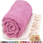 Bazaar Anatolia Turkish Beach Towel 100% Cotton Bath Towels 71x39 Quick Dry by BazaarAnatolia