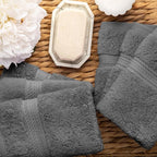 Superior Egyptian Cotton Pile Face Towel/Washcloth Set of 6, Ultra Soft Luxury - Image 4