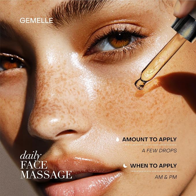 GEMELLE Lymphatic Anti-Aging Face Oil | 10x Award winner | Vitamin C, E & A | - Image 7