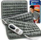 GENIANI Electric Heating Pad for Back Pain & Cramps Relief, Electric Throw by GENIANI