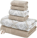 Modern Threads Capri 6-Piece Reversible Yarn Dyed Jacquard Towel Set by ModernThreads