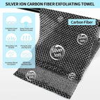 Exfoliating Washcloth Shower Towels, Premium Japanese Exfoliating Body Scrubber - Image 2