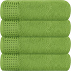 GLAMBURG Ultra Soft 4 Pack Oversized Bath Towel Set 27x54 inches, 100% Cotton by GLAMBURG