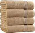 Superior Egyptian Cotton 4-Piece Bath Towel Set by SUPERIOR