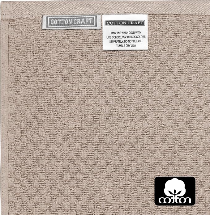 COTTON CRAFT Hooded Bath Towel – Oversized 35 x 70 Waffle Weave Towel - Image 8