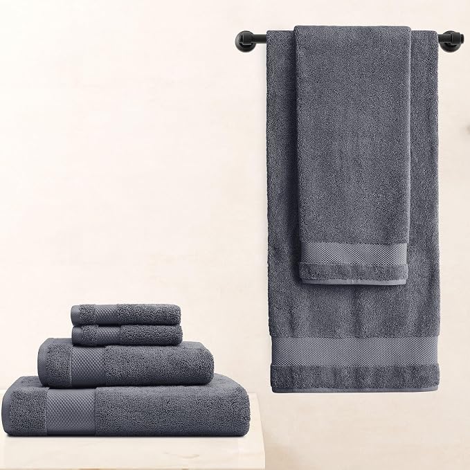 BIOWEAVES 100% Organic Cotton 700 GSM Plush Bath Towels 30" x 58" GOTS Certified - Image 6