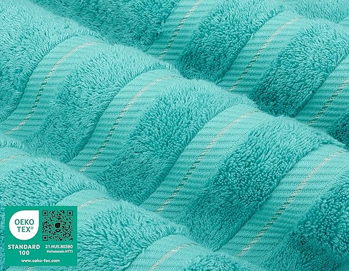 American Soft Linen Luxury 6 Piece Towel Set, 2 Bath Towels 2 Hand Towel 2 - Image 3