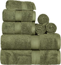 Superior Egyptian Cotton Pile 8 Piece Towel Set, Includes 2 Bath, 2 Hand by SUPERIOR