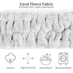 DOOBO 6pcs Microfiber Hairband, Fluffy Face Wash Headbands - Image 3