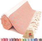 Bazaar Anatolia Turkish Beach Towel – 100% Cotton, Quick Dry, Sand Free Towel by BazaarAnatolia