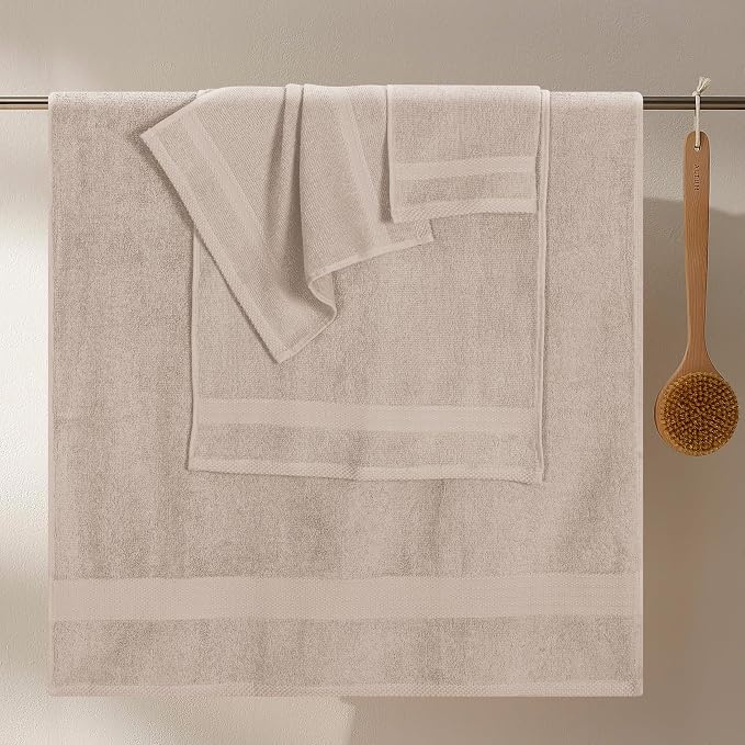 GLAMBURG Ultra Soft 8-Piece Towel Set - Image 3