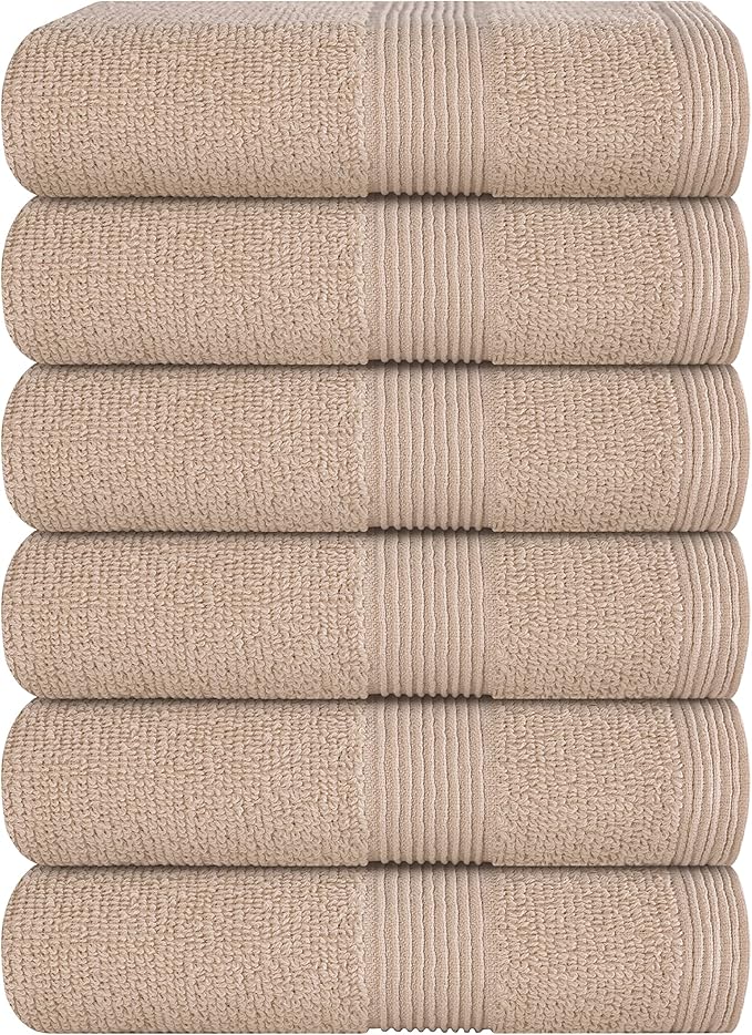 Belizzi Home Ultra Soft 6-Piece Hand Towel Set 16x28-100% Ringspun Cotton by Unknown