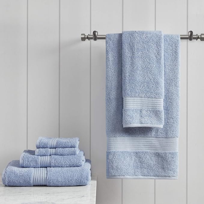 Madison Park Organic 100% Cotton Bathroom Towel Set, Hotel & Spa Quality Highly by MADISONPARK