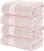 Modern Threads 4-Pack SpunLoft Bath Sheet Blush 35x66 by ModernThreads