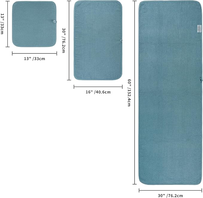 POLYTE 430 GSM Microfiber Quick Dry Lint Free Oversize Bath Towel Set, 6 Piece - Image 2