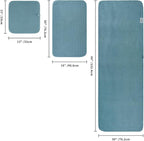 POLYTE 430 GSM Microfiber Quick Dry Lint Free Oversize Bath Towel Set, 6 Piece - Image 2