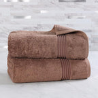 Superior Egyptian Cotton 2-Piece Bath Sheet Towel Set, Oversized Body Towels - Image 2