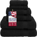 American Veteran Towel, 100% Cotton Turkish 6 Piece Towel Set, Luxury Towels by AmericanVeteranTowel