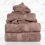 Superior Egyptian Cotton Pile 6-Piece Towel Set, 2 Bath, 2 Hand, 2 Face by SUPERIOR