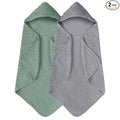 Yoofoss Hooded Baby Towels for Newborn 2 Pack 100% Muslin Organic Cotton Baby by YOOFOSS