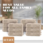 White Classic Wealuxe Taupe Hand Towels - Image 4