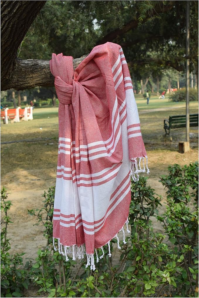 Goroly Home Cotton Turkish Peshtemal Beach Towel, Extra Large, Thin Quick Dry - Image 8