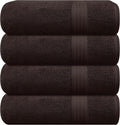 GLAMBURG Premium Cotton 4 Pack Bath Towel Set by GLAMBURG