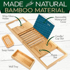 SereneLife Premium Bathtub Tray Caddy - Image 4