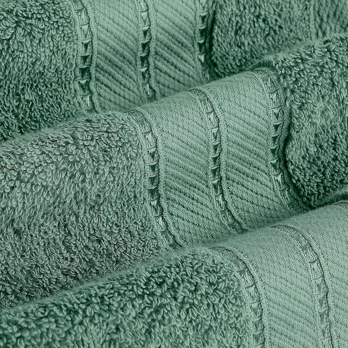 Modern Threads 4-Pack SpunLoft Bath Sheet Eucalyptus 35x66 - Image 4