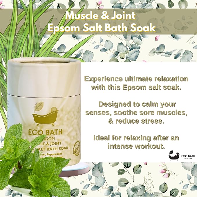 Eco Bath London Muscle and Joint Epsom Salt Bath Soak - Image 2