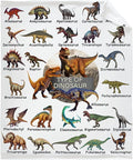 Dinosaur Blanket Flannel Fleece Blanket Throw Couch Microfiber Soft Cozy by DOREALA