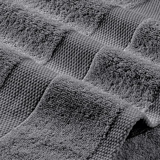 White Classic Wealuxe Grey Hand Towels - Image 8