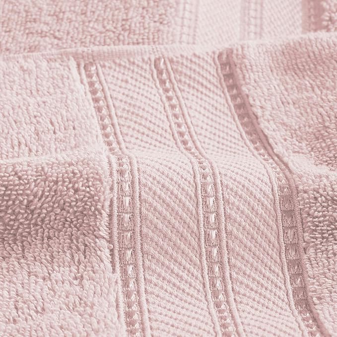 Modern Threads 4-Pack SpunLoft Bath Sheet Blush 35x66 - Image 6