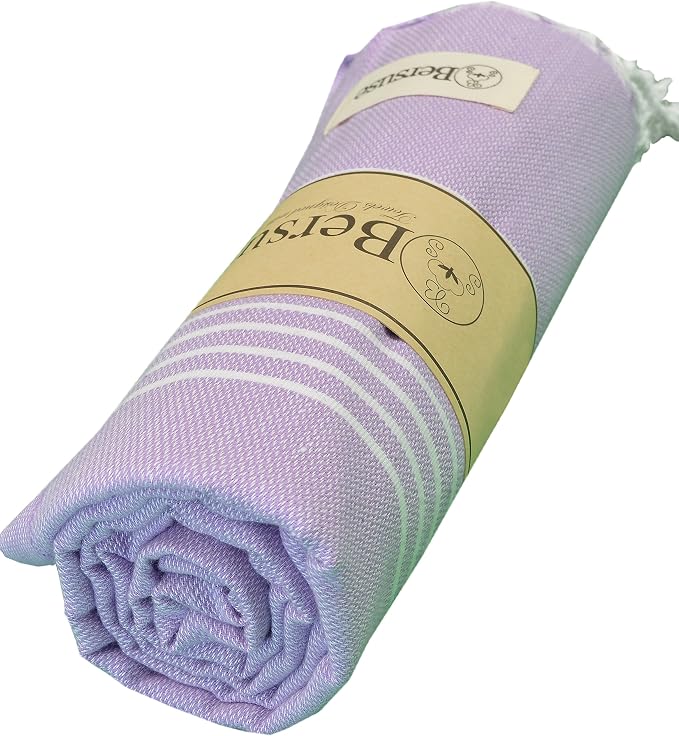 Bersuse Towels Anatolia XL Beach Blanket Throw Blanket Turkish Towel 100% - Image 2