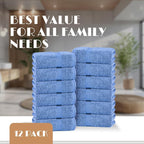 White Classic Light Blue Washcloths Set - Image 4