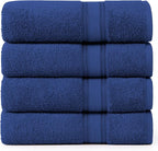 LANE LINEN 100% Cotton 4 Pack Bath Sheets Set by LaneLinen