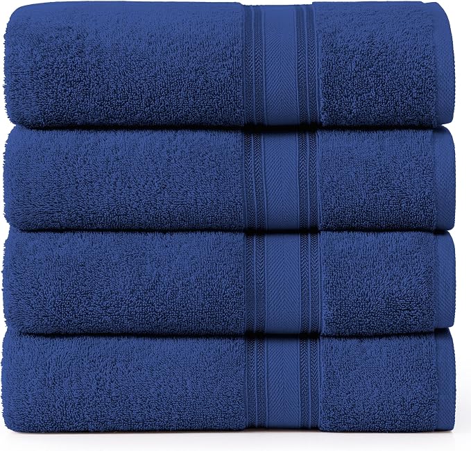 LANE LINEN 100% Cotton 4 Pack Bath Sheets Set by LaneLinen