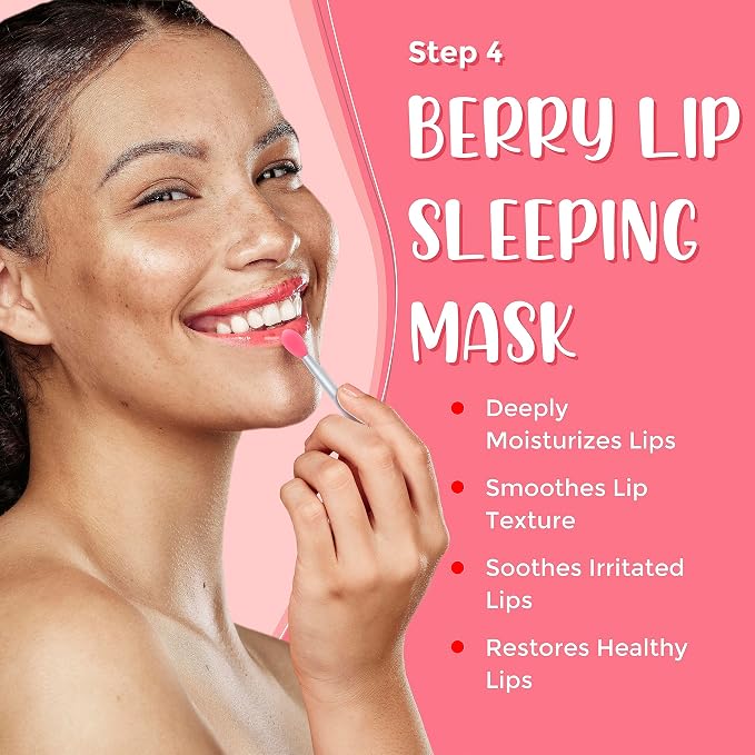 6-in-1 Lip Care Kit With Lip Sleeping Mask, Silicone Brush, Sugar Lip Scrub - Image 6