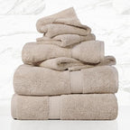 SUPERIOR Egyptian Cotton Pile 6 Piece Towel Set, Includes 2 Bath, 2 Hand - Image 2