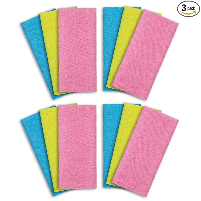 ARCH&M 12-Pack Premium Nylon Exfoliating Towel by ARCHM