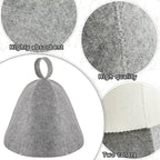 JaGely Sauna Hat for Men Women Sauna Hat Vaporarium Cap Russian Banya Cap for - Image 3