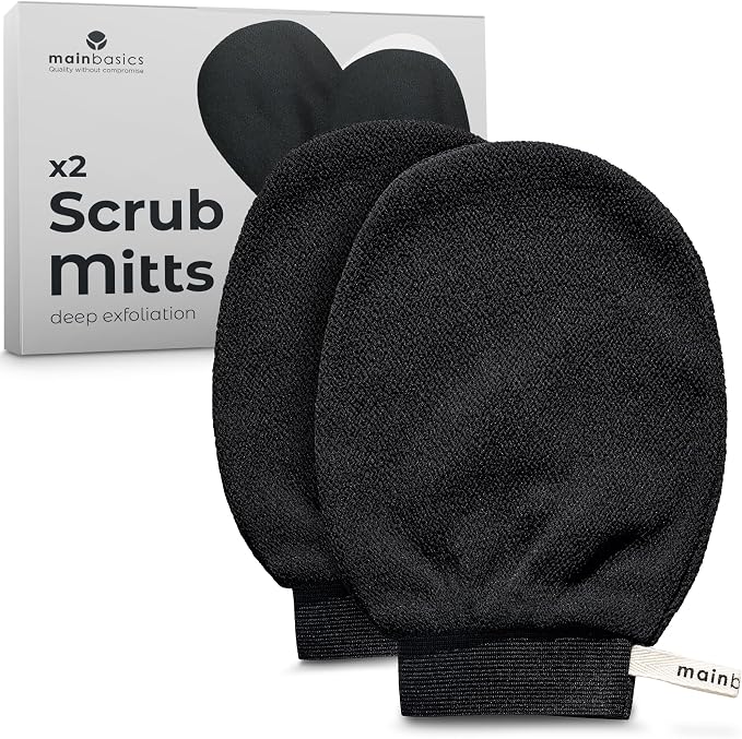 MainBasics Exfoliating Gloves for Shower by MainBasics
