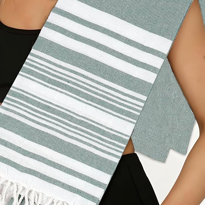 Goroly Home Cotton Turkish Peshtemal Beach Towel, Extra Large, Thin Quick Dry - Image 7