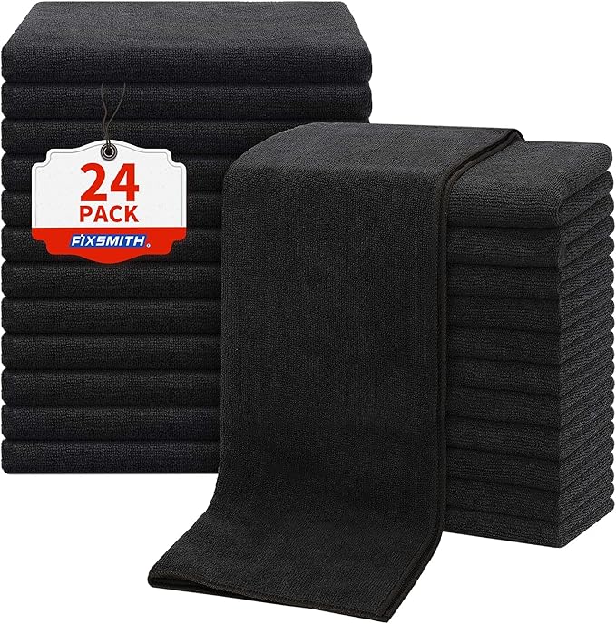 FIXSMITH Salon Towels 24 Pack, Quick Dry Gym Towels, Spa Face Towel, Absorbent by FIXSMITH