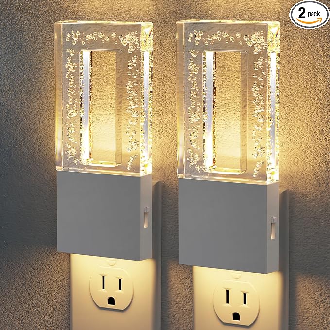 JandCase Night Lights Plug into Wall, Dusk to Dawn Sensor, 3000K Soft White LED by JandCase