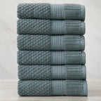 NY Loft 100% Cotton Hand Towel 6 Pack Hand Towel Set | Super Soft & Absorbent - Image 8