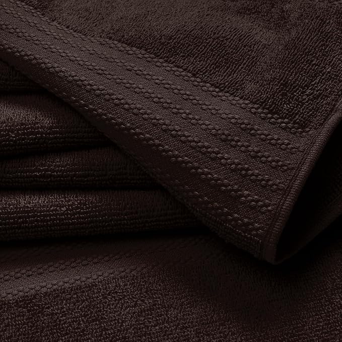 GLAMBURG Ultra Soft 6-Piece Hand Towel Set 16x28-100% Ringspun Cotton - Image 2