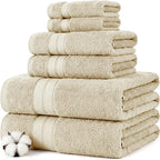 Modern Threads - Spun Loft 6-Piece 100% Combed Cotton Towel Set - Bath Towels by ModernThreads