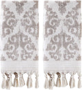 SKL Home Mirage Fringe 100% Turkish Cotton Hand Towel, 16x26 in by SKLHomebySaturdayKnightLtd