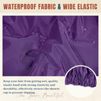 Reusable Shower Cap for Women, Large Waterproof Shower Bonnet - Image 6